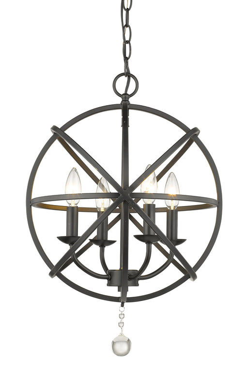 Tull 4 Light 16" Chandelier in Matte Black