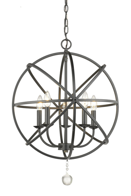 Tull 5 Light 20" Chandelier in Matte Black