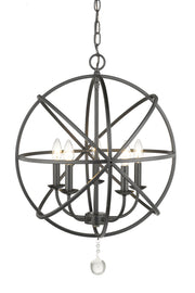 Tull 5 Light 20" Chandelier in Matte Black