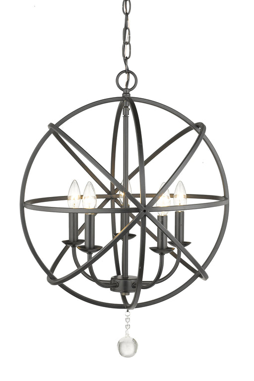 Tull 5 Light 20" Chandelier in Matte Black