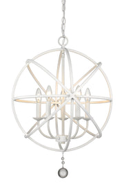Tull 5 Light 20" Chandelier in Matte White