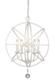 Tull 5 Light 20" Chandelier in Matte White