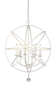 Tull 6 Light 24" Chandelier in Matte White
