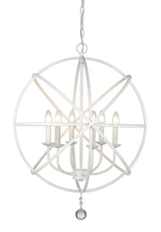 Tull 6 Light 24" Chandelier in Matte White