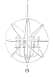 Tull 6 Light 24" Chandelier in Matte White