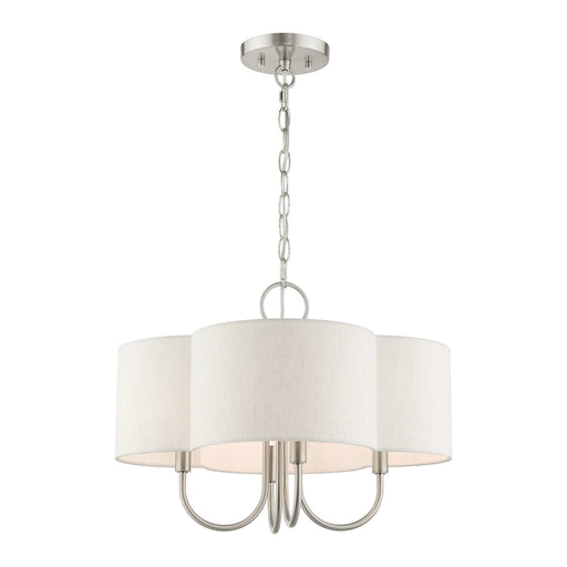 Solstice 4-Light Chandelier in Brushed Nickel