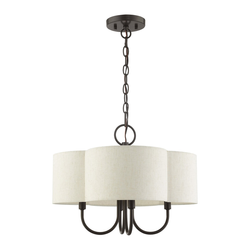 Solstice 4-Light Chandelier in English Bronze