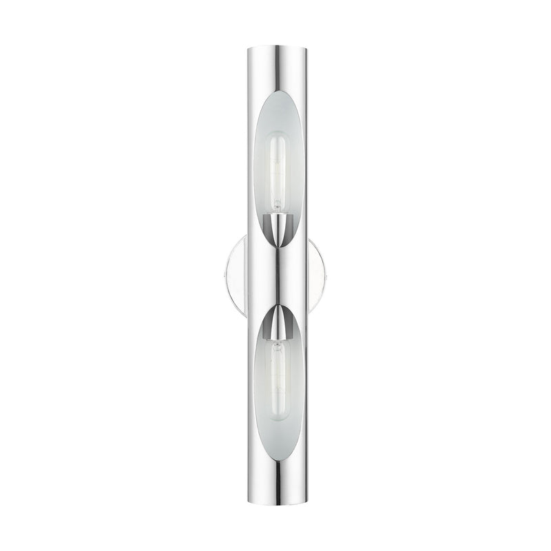 Novato 2-Light Large ADA Wall Sconce in Polished Chrome