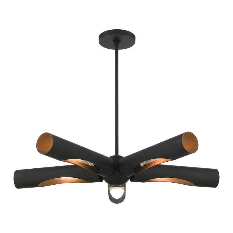 Novato 5-Light Chandelier in Black