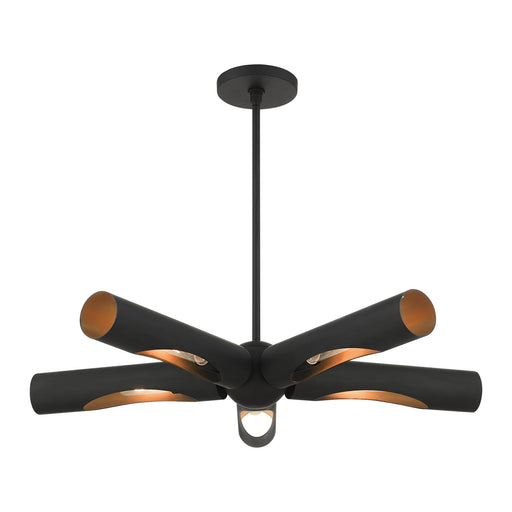 Novato 5-Light Chandelier in Black