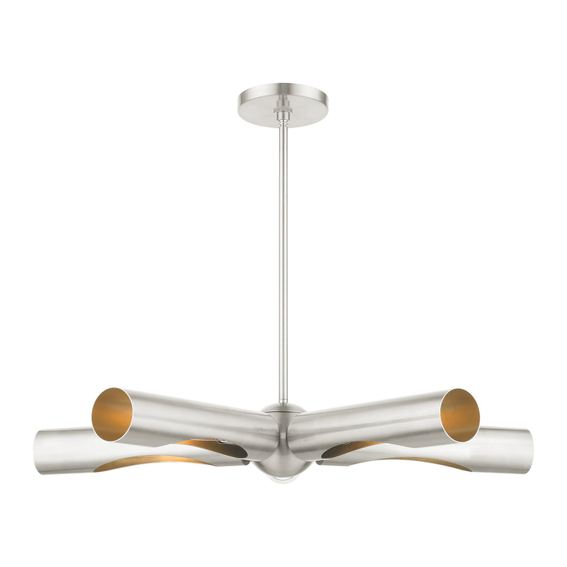 Novato 5-Light Chandelier in Brushed Nickel