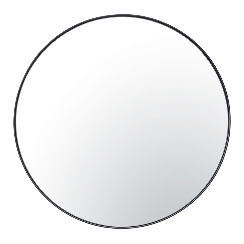 Tablet 30" Round Wall Mirror in Black