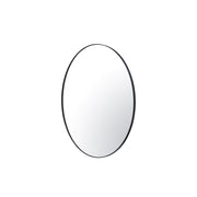Tablet 22" x 30" Oval Wall Mirror in Black