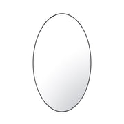Tablet 24" x 40" Oval Wall Mirror in Black