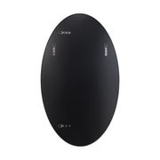 Tablet 24" x 40" Oval Wall Mirror in Black