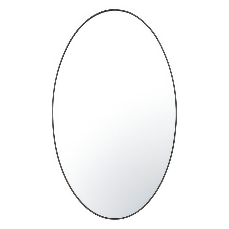 Tablet 24" x 40" Oval Wall Mirror in Bronze