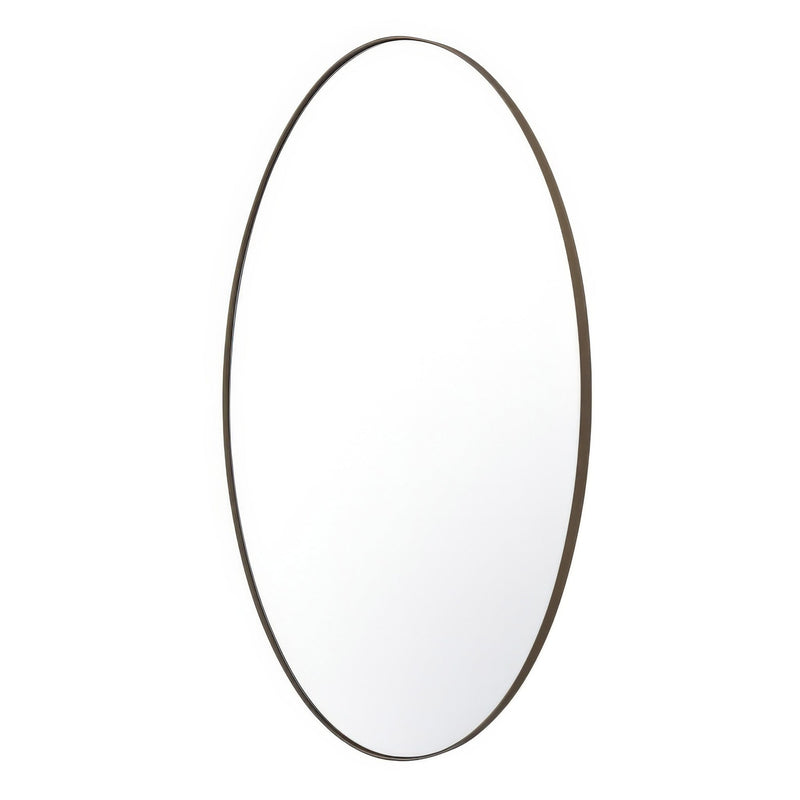 Tablet 24" x 40" Oval Wall Mirror in Bronze