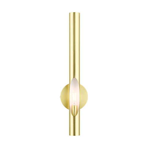 Acra Tall ADA Wall Sconce in Satin Brass