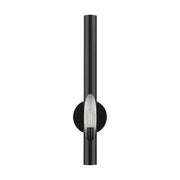 Acra Tall ADA Wall Sconce in Shiny Black