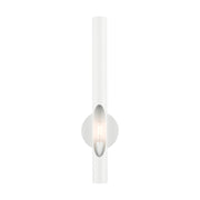 Acra Tall ADA Wall Sconce in Shiny White