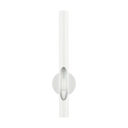Acra Tall ADA Wall Sconce in Shiny White