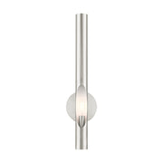 Acra Tall ADA Wall Sconce in Brushed Nickel
