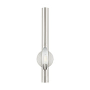 Acra Tall ADA Wall Sconce in Brushed Nickel
