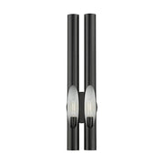 Acra 2-Light Large ADA Wall Sconce in Shiny Black