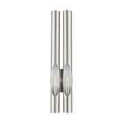 Acra 2-Light Large ADA Wall Sconce in Brushed Nickel