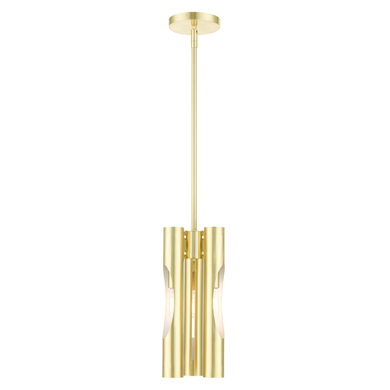 Acra 3-Light Chandelier in Satin Brass
