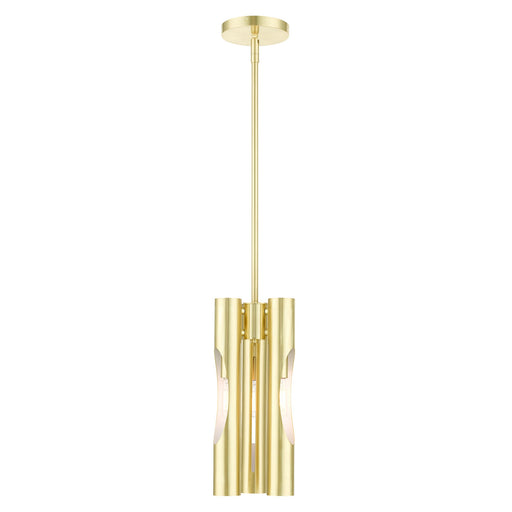Acra 3-Light Chandelier in Satin Brass