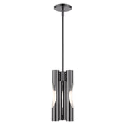 Acra 3-Light Chandelier in Black Chrome