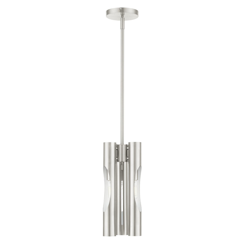 Acra 3-Light Chandelier in Brushed Nickel