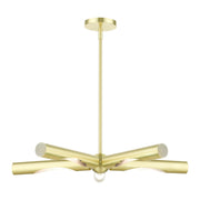 Acra 5-Light Chandelier in Satin Brass