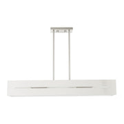 Soma 4-Light Linear Chandelier in Brushed Nickel