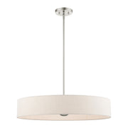 Venlo 5-Light Large Drum Pendant in Brushed Nickel