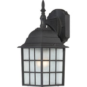 Adams 14" Outdoor Wall Lantern in Textured Black