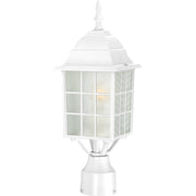 Adams Outdoor Post Light in White