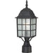 Adams 1-Light 17" Outdoor Post in Textured Black