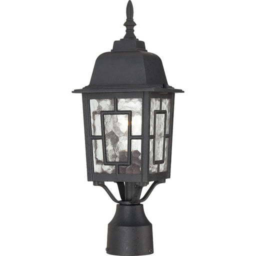 Banyan 1-Light 17" Outdoor Post in Textured Black