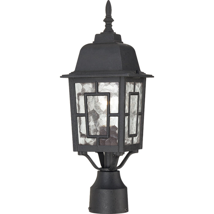 Banyan 1-Light 17" Outdoor Post in Textured Black