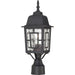 Banyan 1-Light 17" Outdoor Post in Textured Black