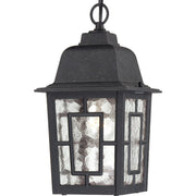 Banyan Outdoor Lantern Pendant in Textured Black