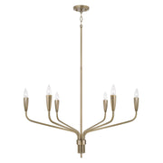 Palmer 6-Light Chandelier in Antiqued Brass