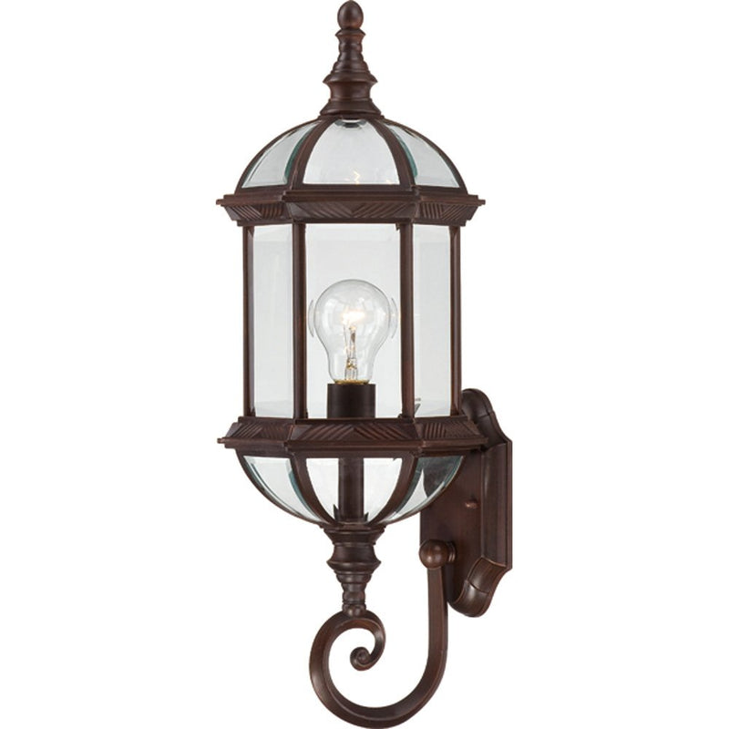 Boxwood Large Outdoor Wall Lantern in Rustic Bronze