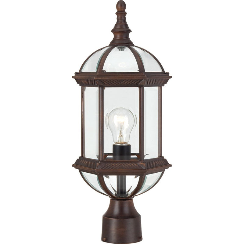Boxwood Outdoor Post Light in Rustic Bronze
