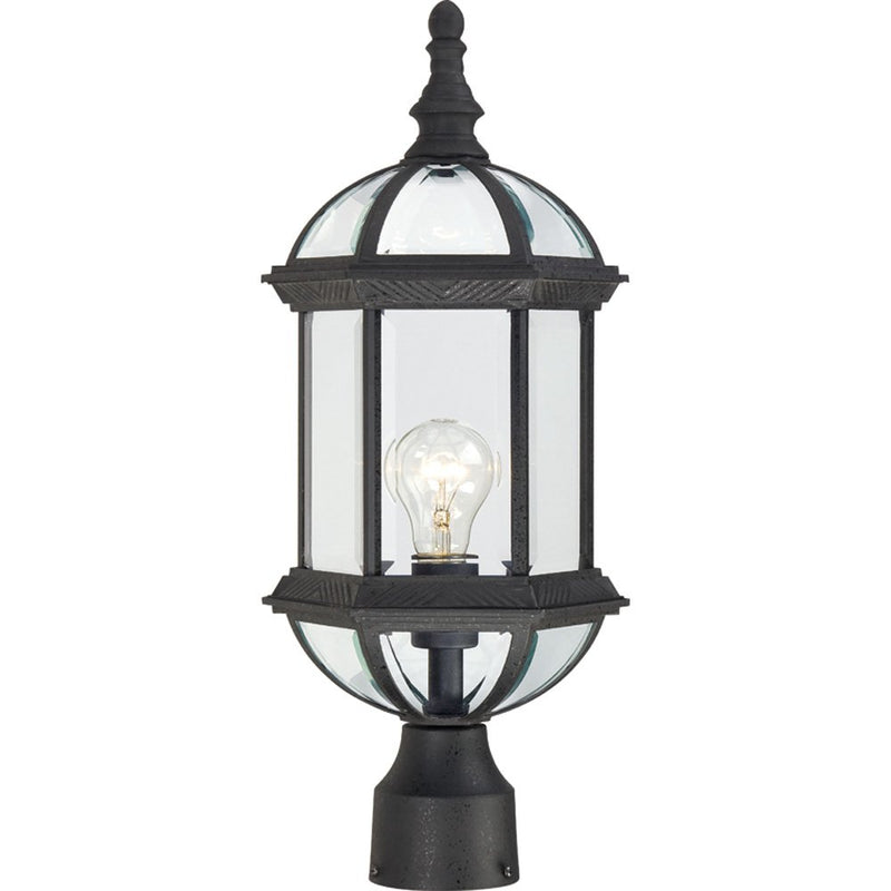 Boxwood Outdoor Post Light in Textured Black