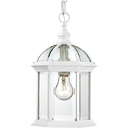 Boxwood Outdoor Lantern Pendant in White