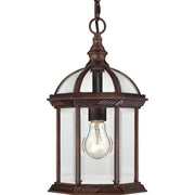 Boxwood Outdoor Lantern Pendant in Rustic Bronze