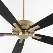 Ovation 60" 5-Blade Ceiling Fan in Aged Brass
